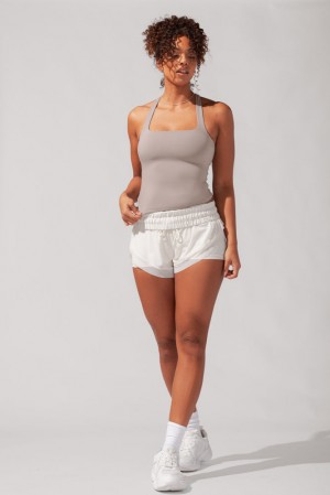 POPFLEX Audrey Tank Smoky Taupe | 378-EJDTWQ