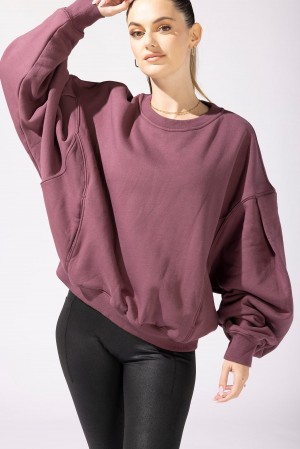 POPFLEX Brunch Sweater Merlot | 018-QWEDVP