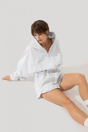 POPFLEX Cloud Romper Heather Grey | 396-BVGDOT