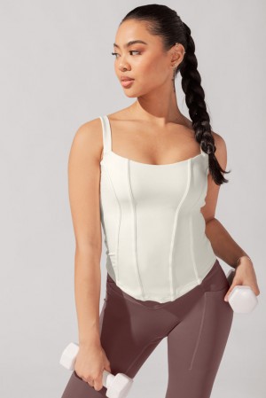 POPFLEX Corset Cami Coconut Cream | 862-FBOLEN