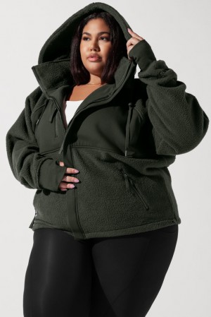 POPFLEX Find Your Inner Fleece Jacket Forestwood | 571-CBLZOI