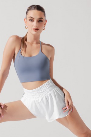 POPFLEX Flexy Crop Top Blue Mist | 521-OEDABY