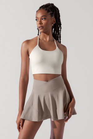 POPFLEX Flexy Crop Top Cream | 063-NXBOKQ