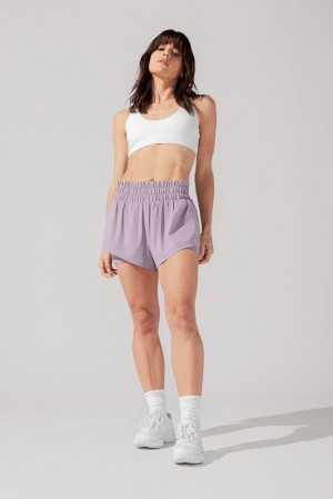 POPFLEX High Waisted Supershort™ Dusty Mauve | 946-XMOZFD