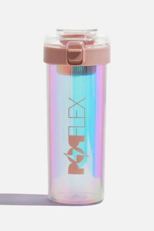 POPFLEX Iridescent Shaker Bottle Pink | 518-ADOVWQ