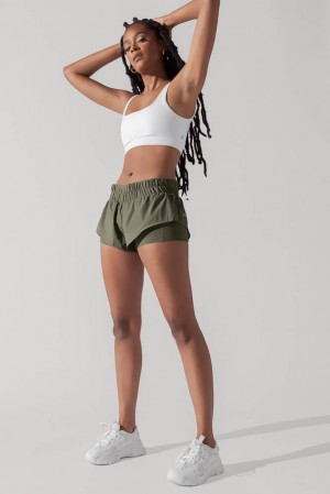 POPFLEX Low Rise Supershort™ Rustic Olive | 271-DRGBUW