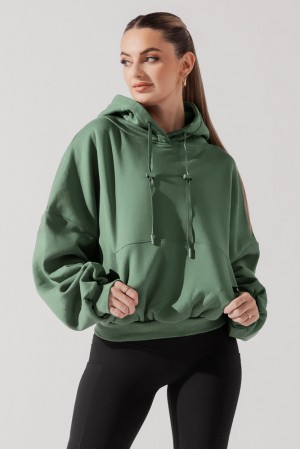 POPFLEX Pullover Cloud Hoodie Juniper | 394-TLDWQB