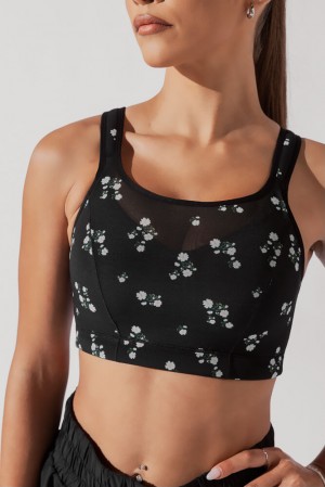 POPFLEX Superbra™ Black Folkfloral | 793-RVIAQK