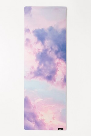 POPFLEX Vegan Suede Yoga Mat Heart in the Clouds | 834-ALFYPD