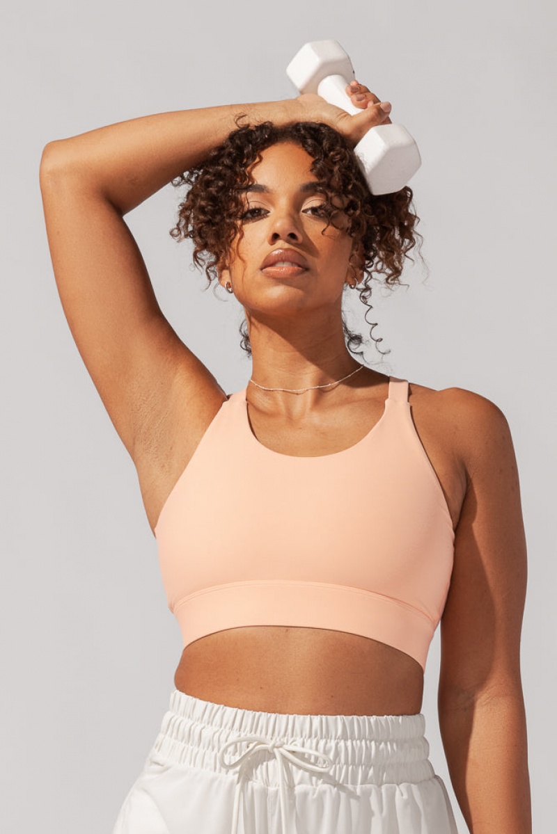 POPFLEX Ambition Bra Apricot | 958-OAZJTX