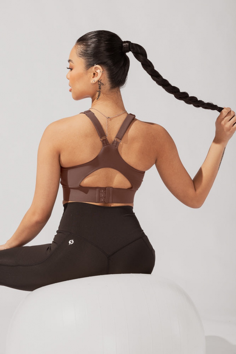 POPFLEX Ambition Bra Mocha | 170-OTWNJB