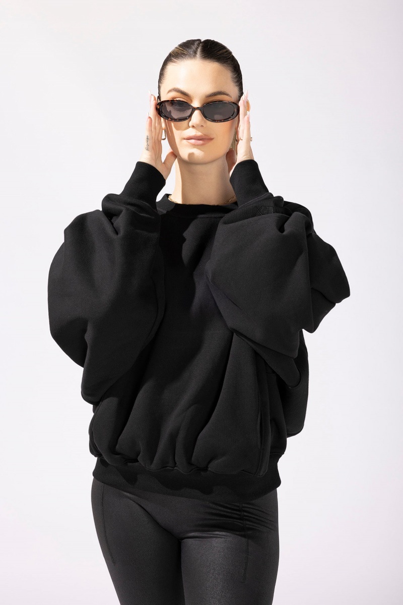 POPFLEX Brunch Sweater Black | 137-IESLUV