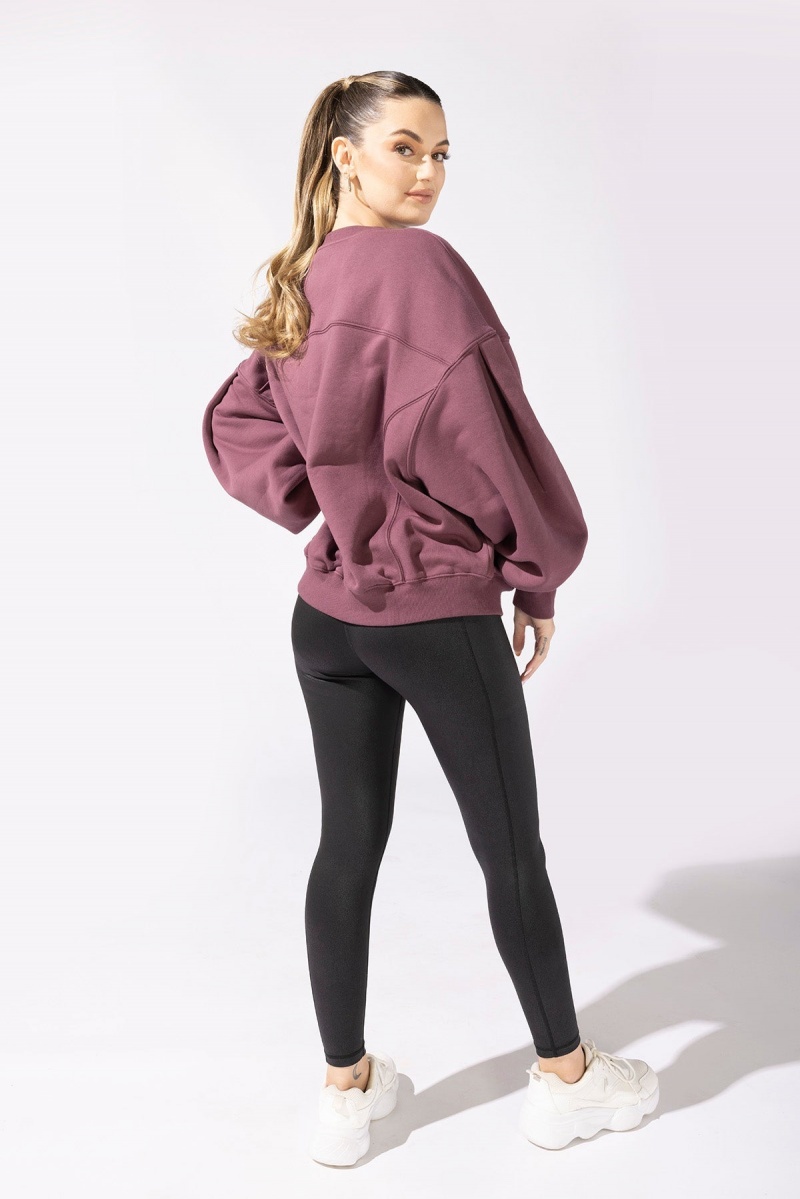 POPFLEX Brunch Sweater Merlot | 018-QWEDVP