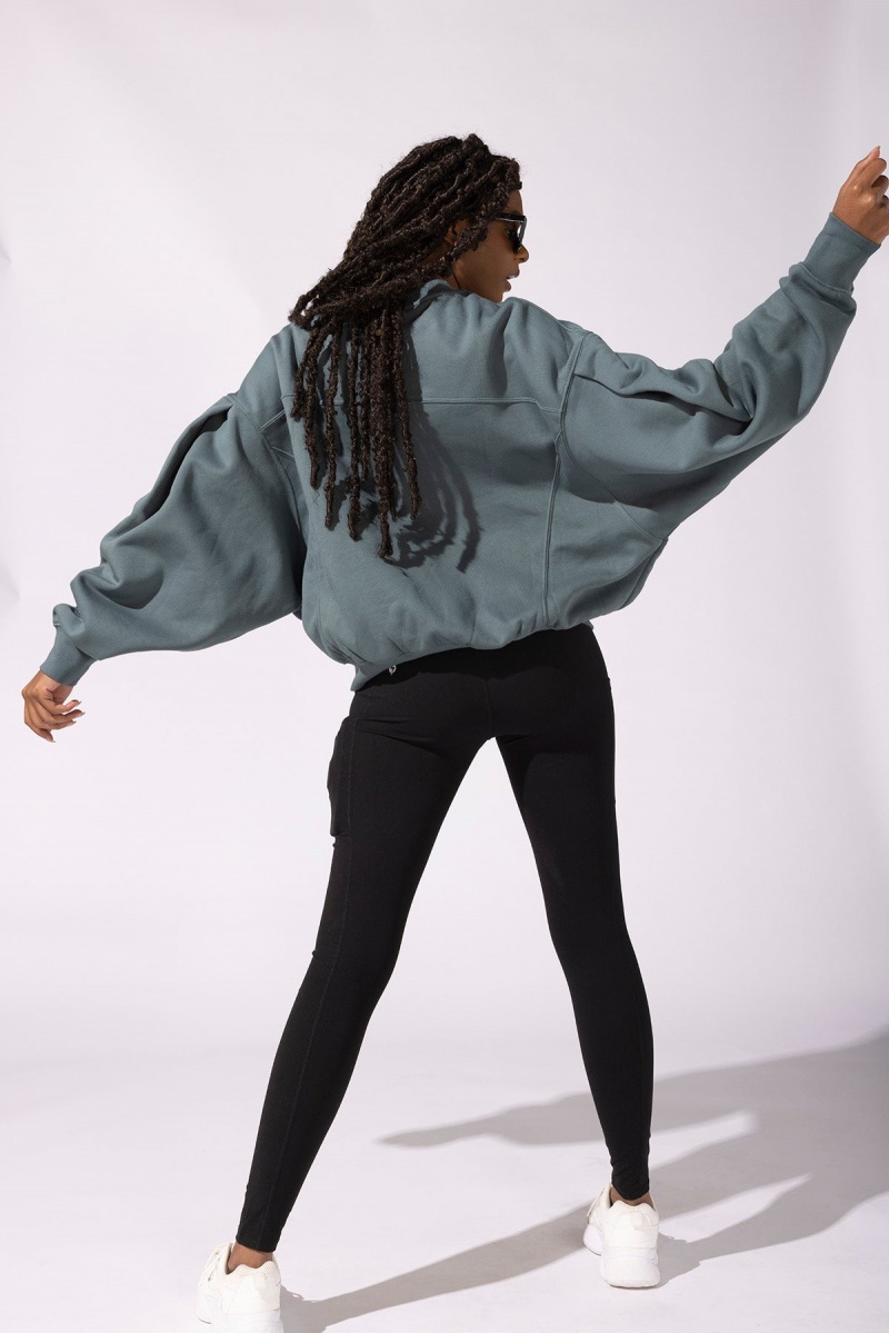 POPFLEX Brunch Sweater Teal | 523-HWEAPN