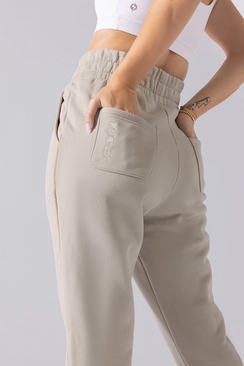 POPFLEX Cloud Rollover Sweatpant Seashell | 692-NIBQDJ