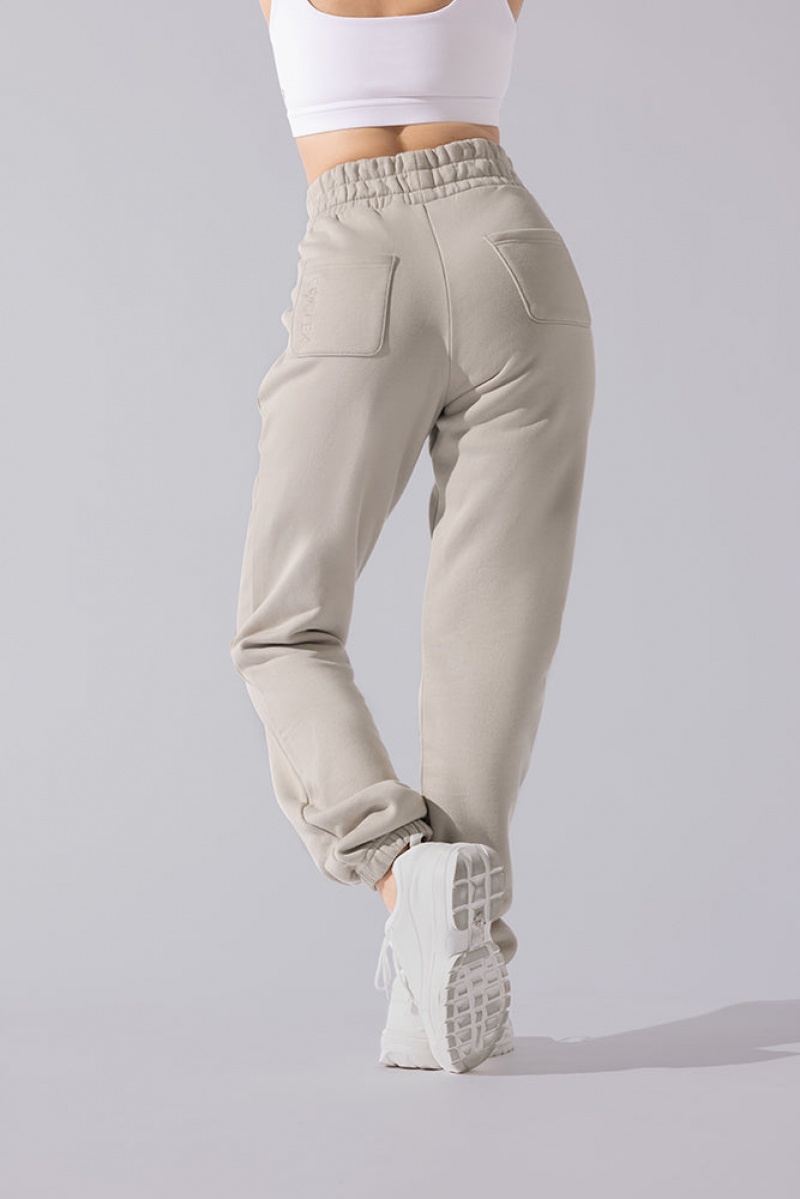 POPFLEX Cloud Rollover Sweatpant Seashell | 692-NIBQDJ