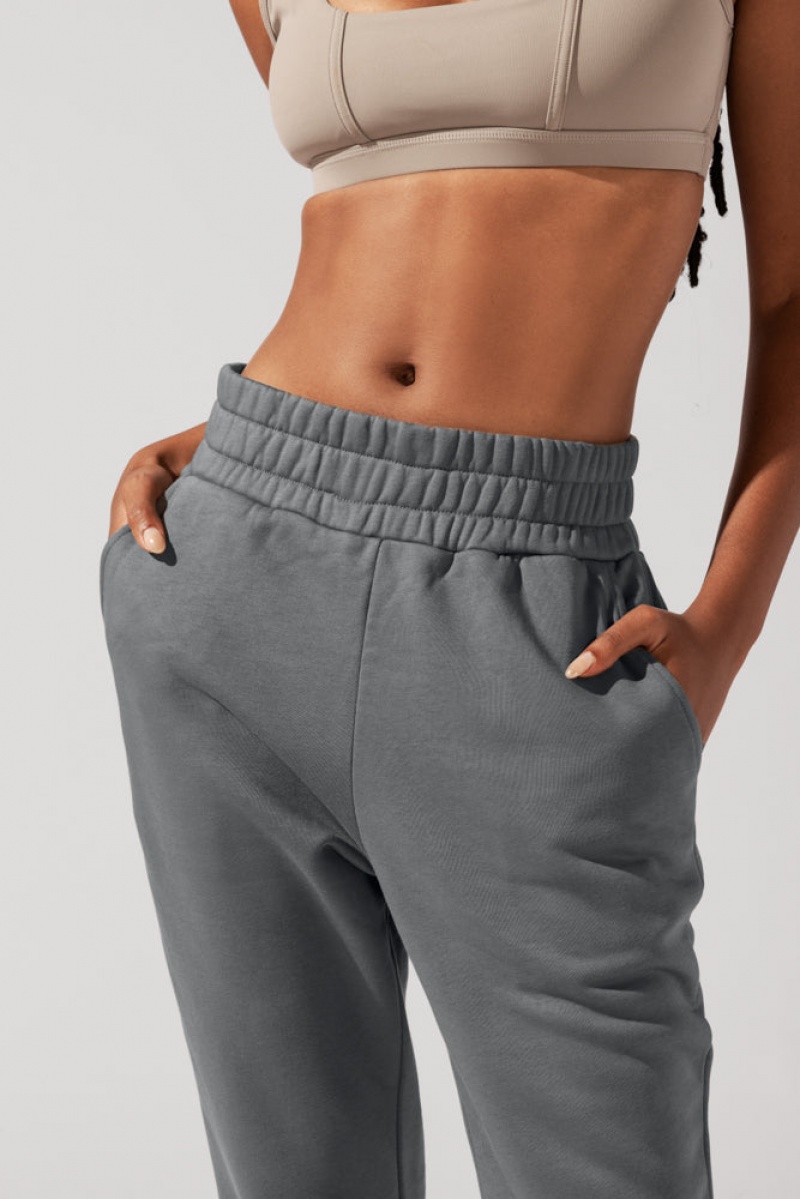 POPFLEX Cloud Rollover Sweatpant Smoke | 258-OITGKN