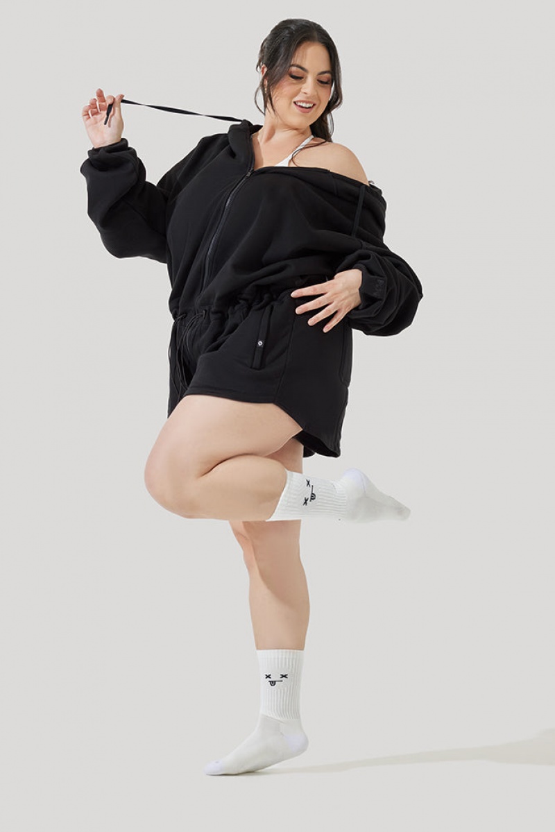 POPFLEX Cloud Romper Black | 284-IMCKFO