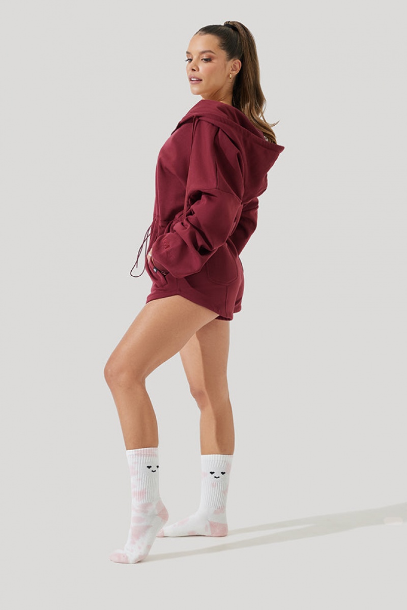 POPFLEX Cloud Romper Red Wine | 158-VTSUHB