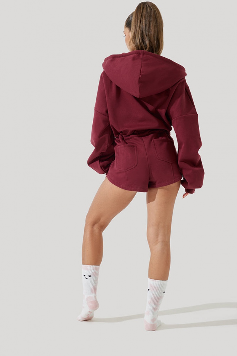 POPFLEX Cloud Romper Red Wine | 158-VTSUHB