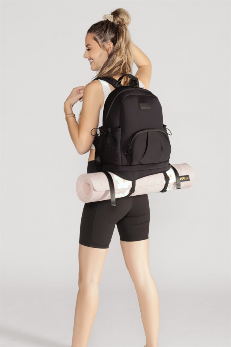 POPFLEX Cora Backpack Black | 146-EYJOHD