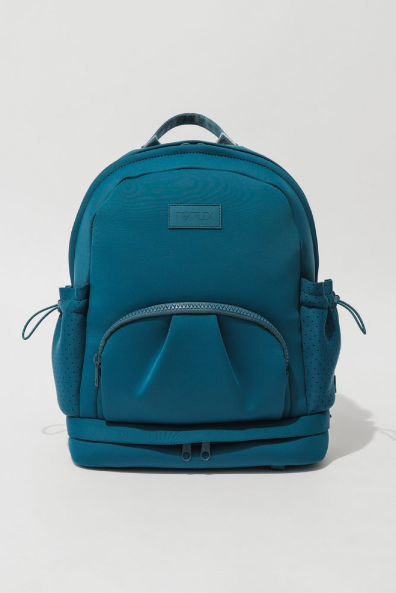 POPFLEX Cora Backpack Deep Teal | 276-HLXVSM