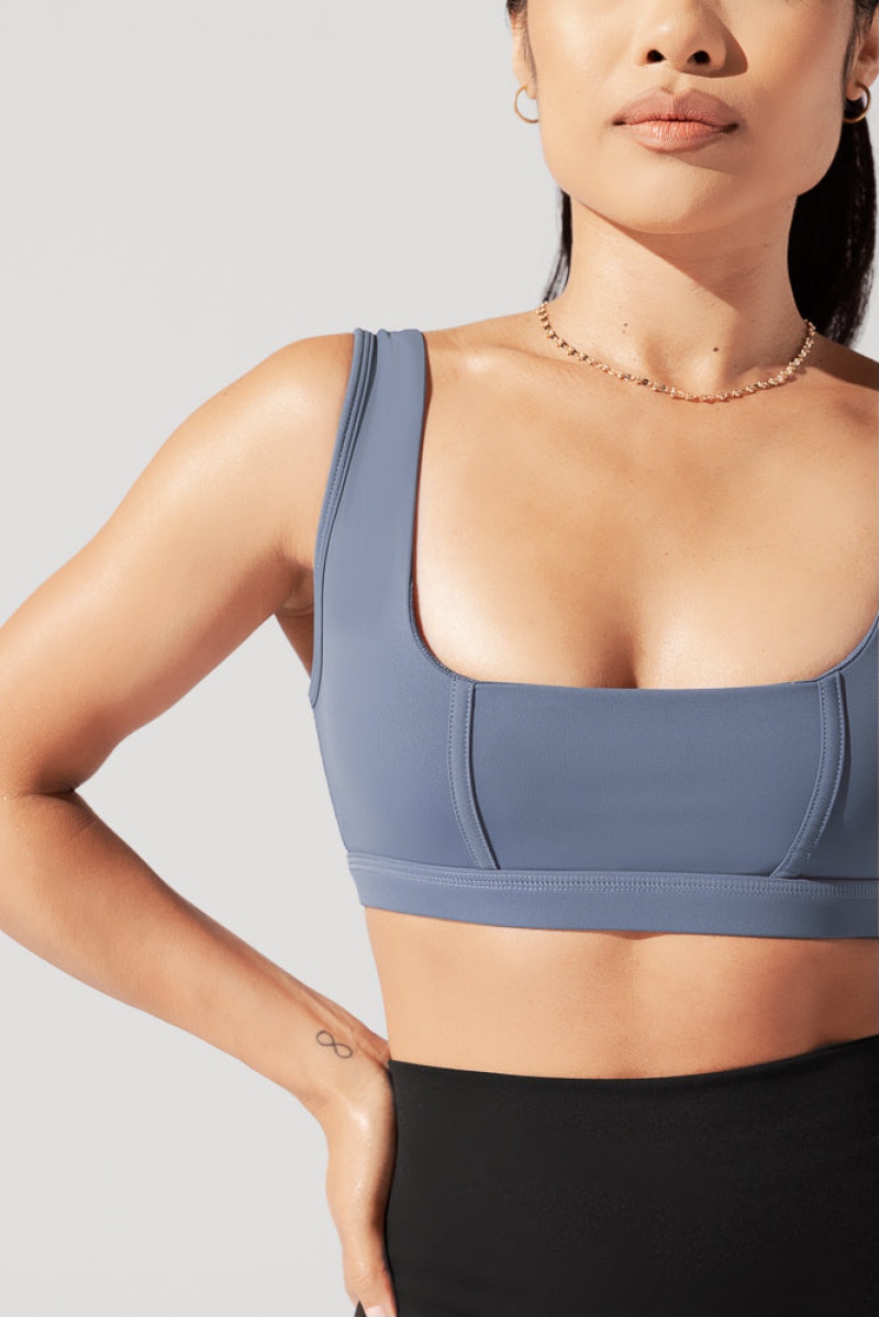 POPFLEX Corset Bra Blue Mist | 492-UPXHNQ