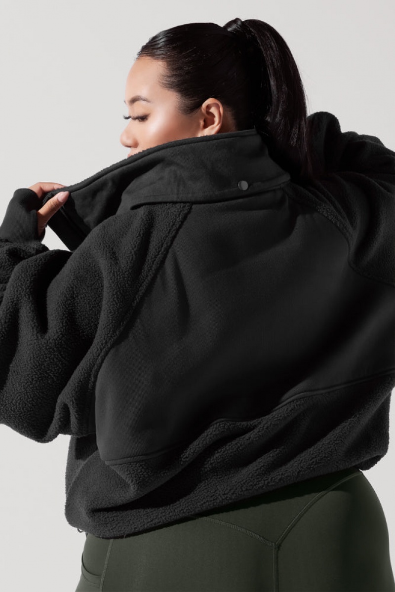 POPFLEX Find Your Inner Fleece Jacket Charcoal | 213-RGMJEP