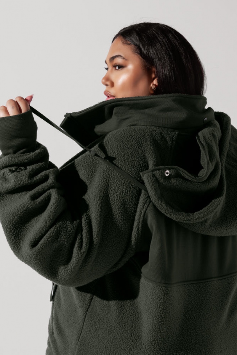 POPFLEX Find Your Inner Fleece Jacket Forestwood | 571-CBLZOI