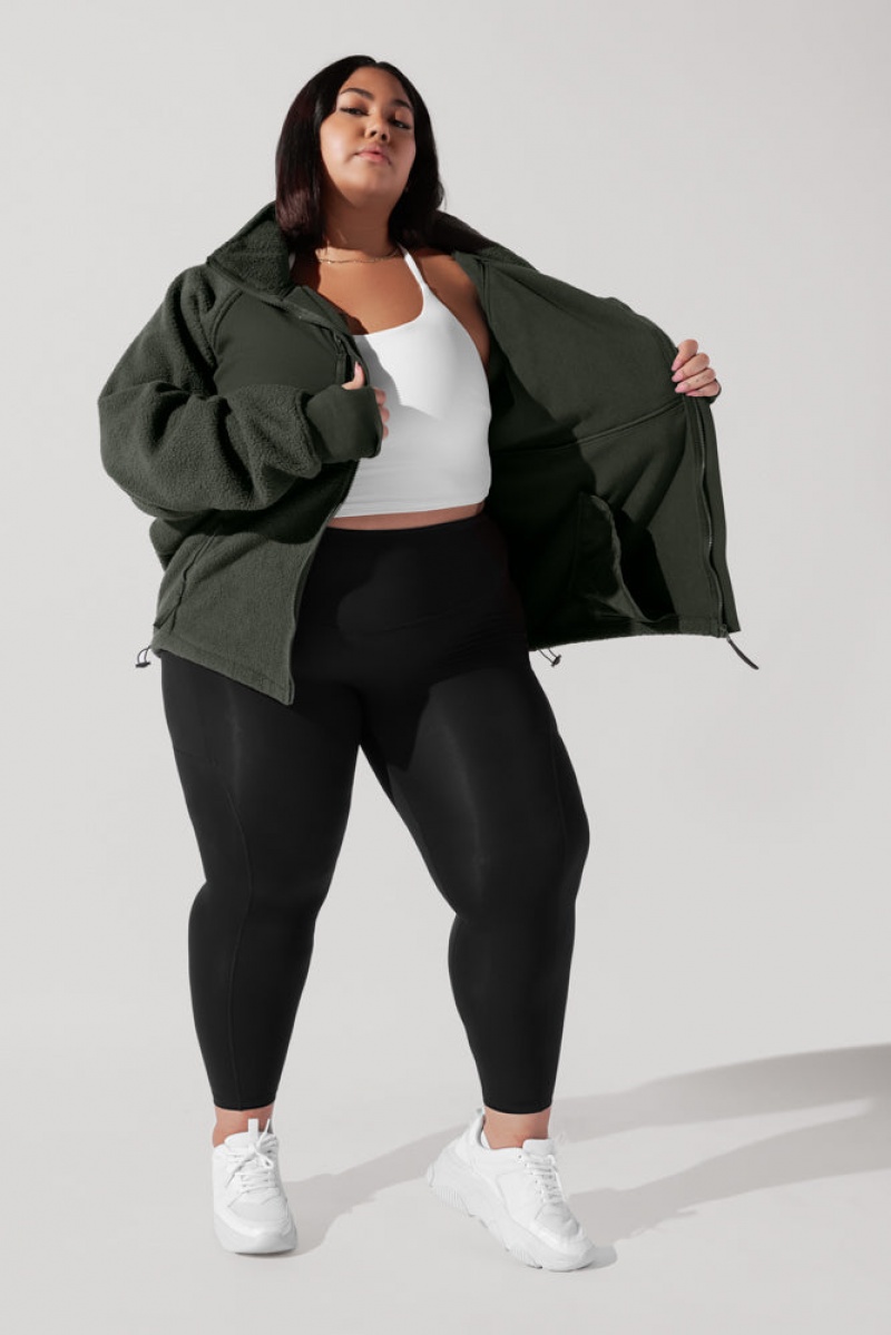 POPFLEX Find Your Inner Fleece Jacket Forestwood | 571-CBLZOI