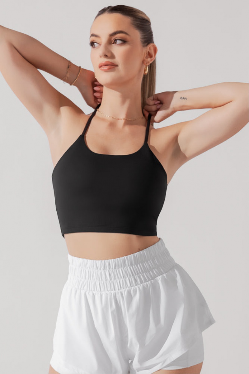 POPFLEX Flexy Crop Top Black | 560-GVRDHY