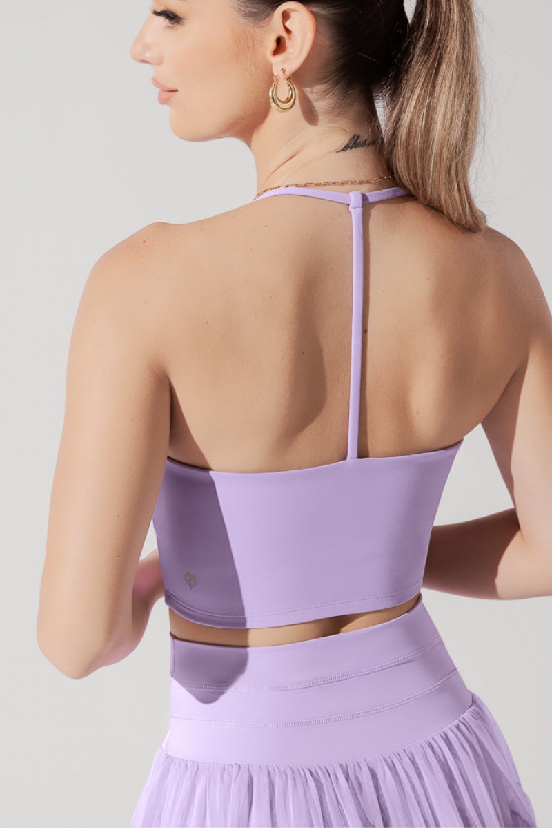 POPFLEX Flexy Crop Top Digital Lavender | 845-MDAPSX