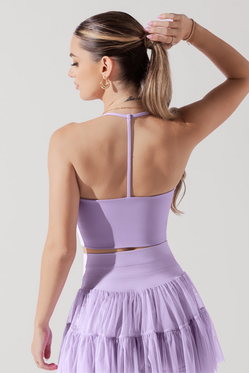 POPFLEX Flexy Crop Top Digital Lavender | 845-MDAPSX