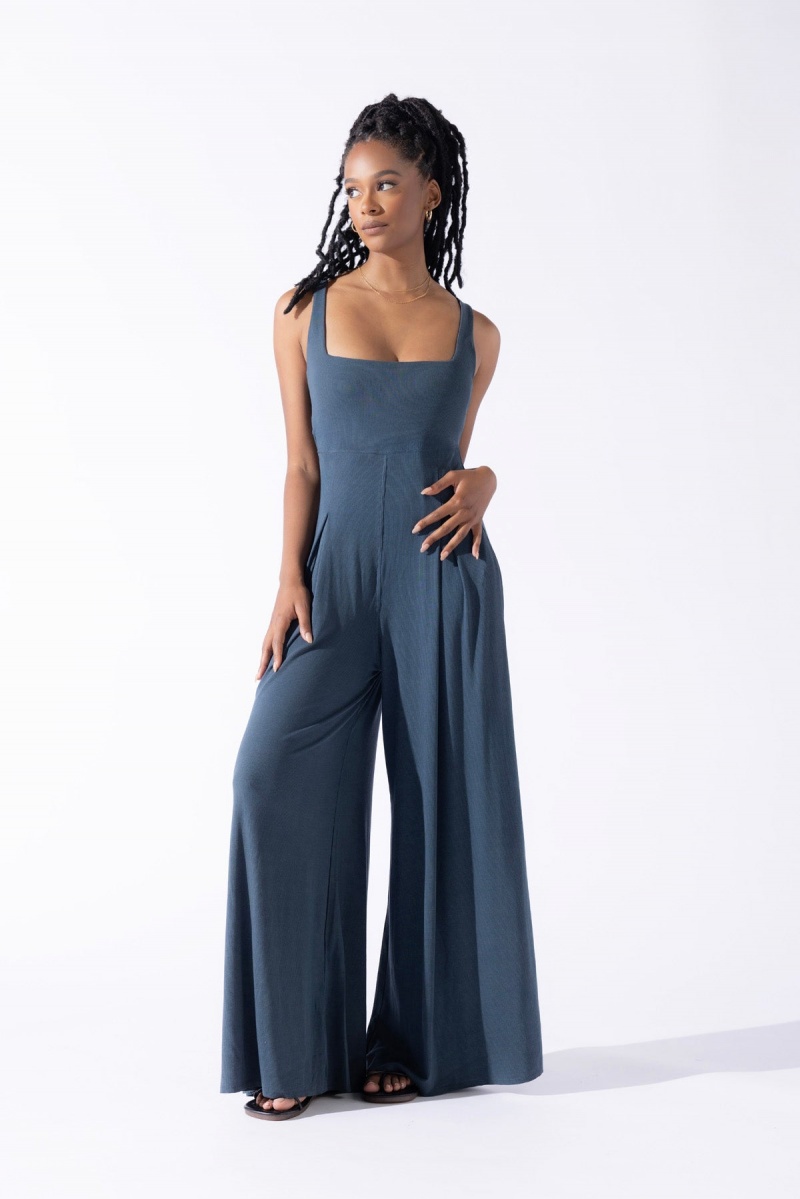 POPFLEX Go with the Flow Jumpsuit Stormy Weather | 915-KGZTFU