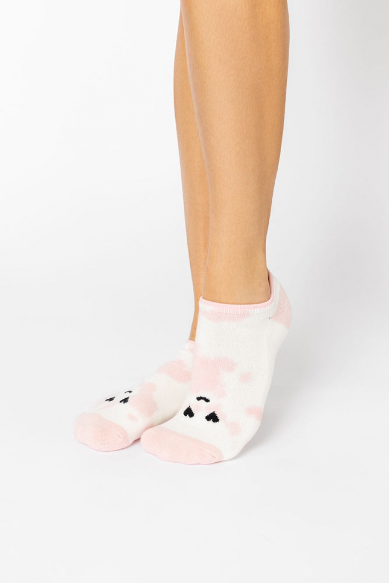 POPFLEX Heart Eyes Low Rise Socks Pink Tie Dye | 059-SBACZY