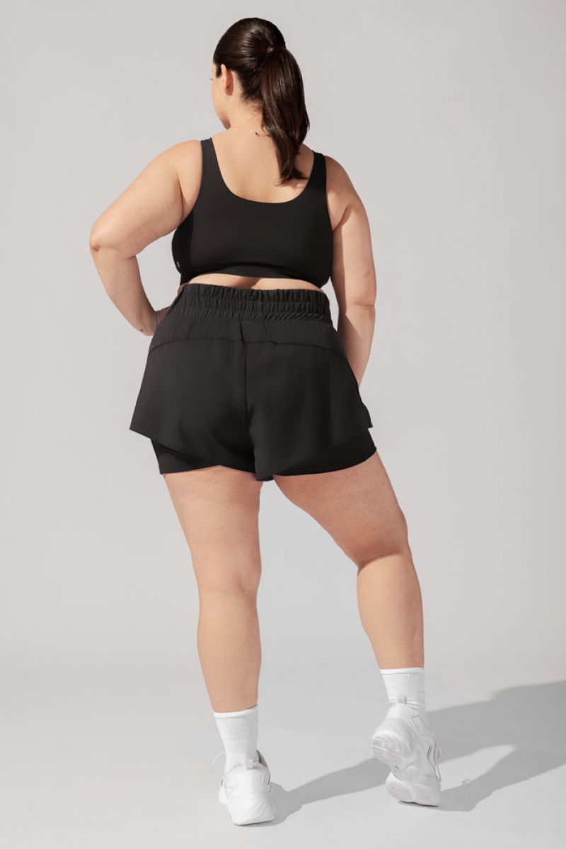 POPFLEX High Waisted Supershort™ Black | 475-QJRSBY