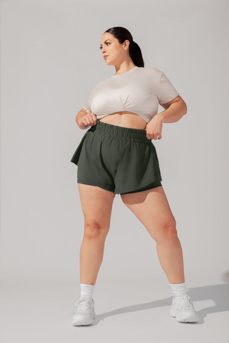 POPFLEX High Waisted Supershort™ Forestwood | 216-IWXSHV