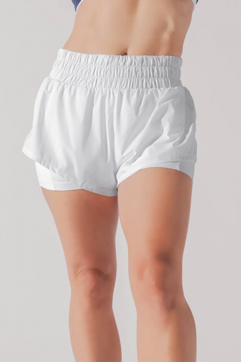 POPFLEX High Waisted Supershort™ White | 148-IRTCUL