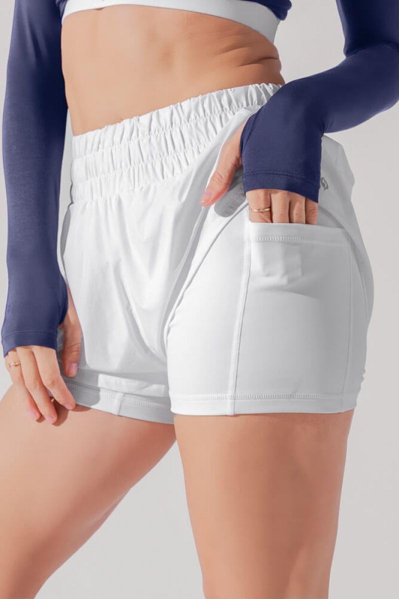 POPFLEX High Waisted Supershort™ White | 148-IRTCUL