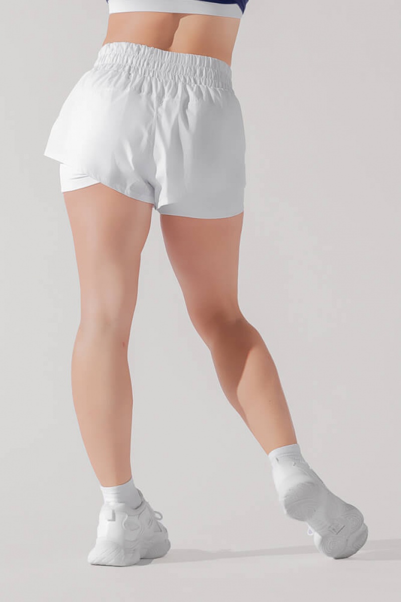 POPFLEX High Waisted Supershort™ White | 148-IRTCUL