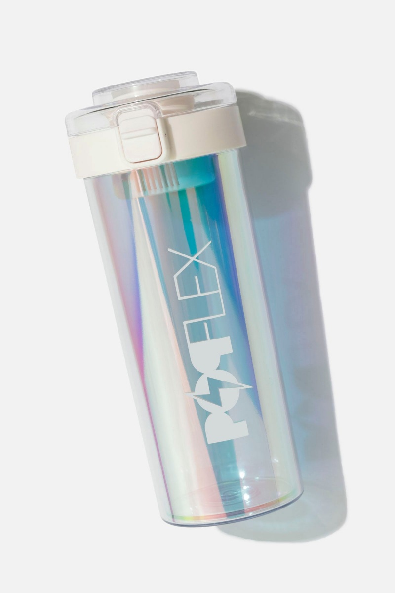 POPFLEX Iridescent Shaker Bottle Cream | 376-WEOLVX