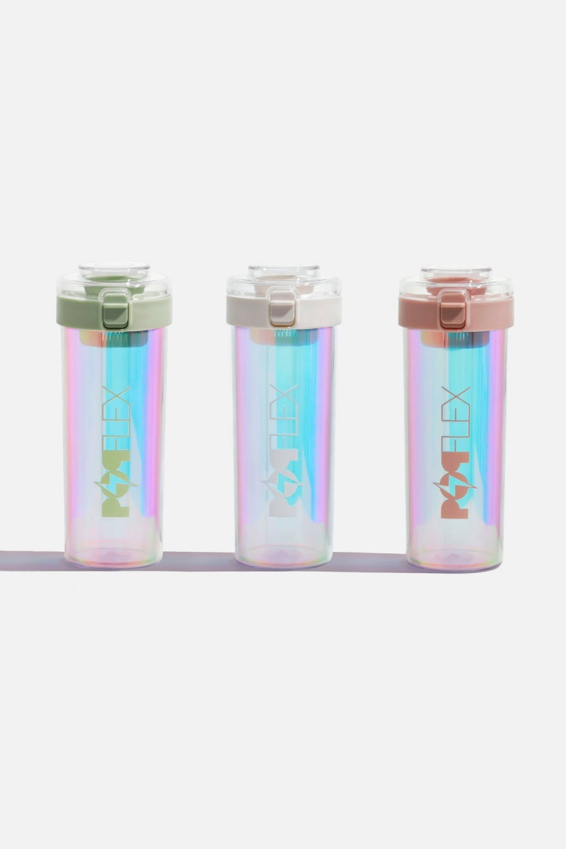 POPFLEX Iridescent Shaker Bottle Cream | 376-WEOLVX