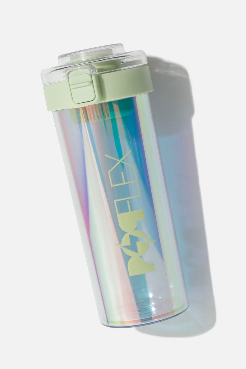 POPFLEX Iridescent Shaker Bottle Light Green | 823-VKZQSU