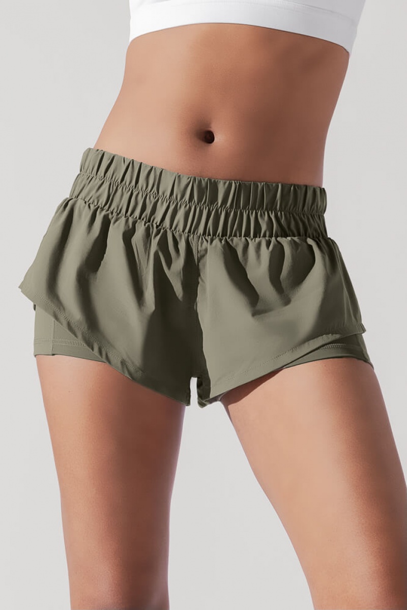 POPFLEX Low Rise Supershort™ Rustic Olive | 271-DRGBUW