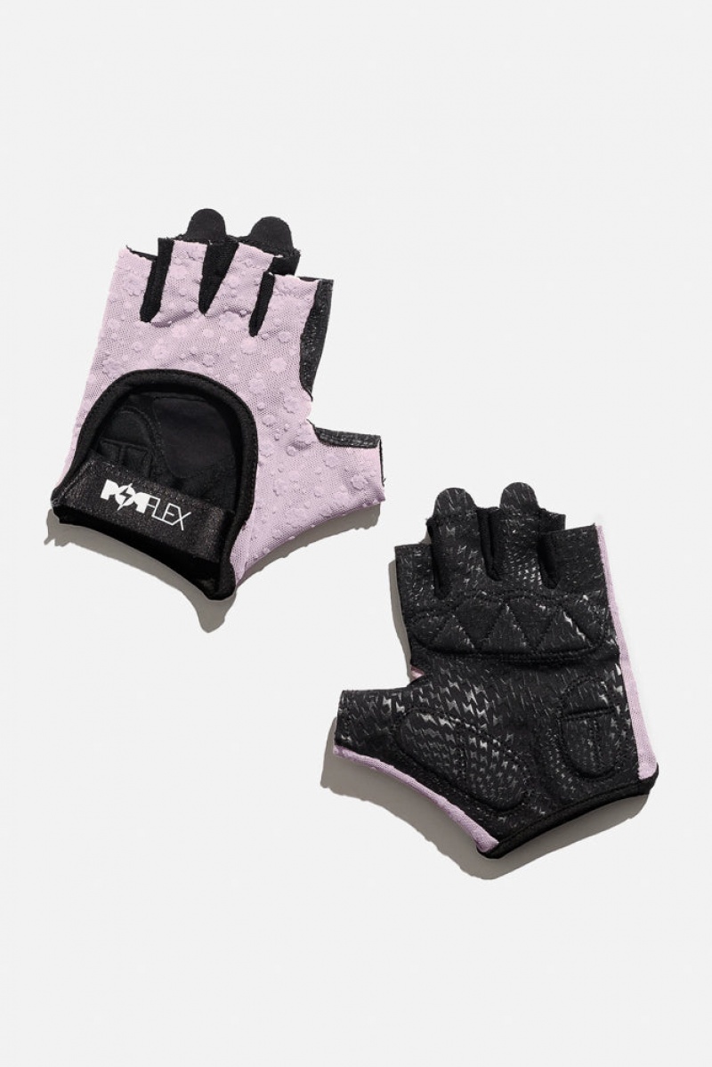 POPFLEX Luxe Mesh Training Gloves Dusty Mauve Florals | 438-FRICPX 