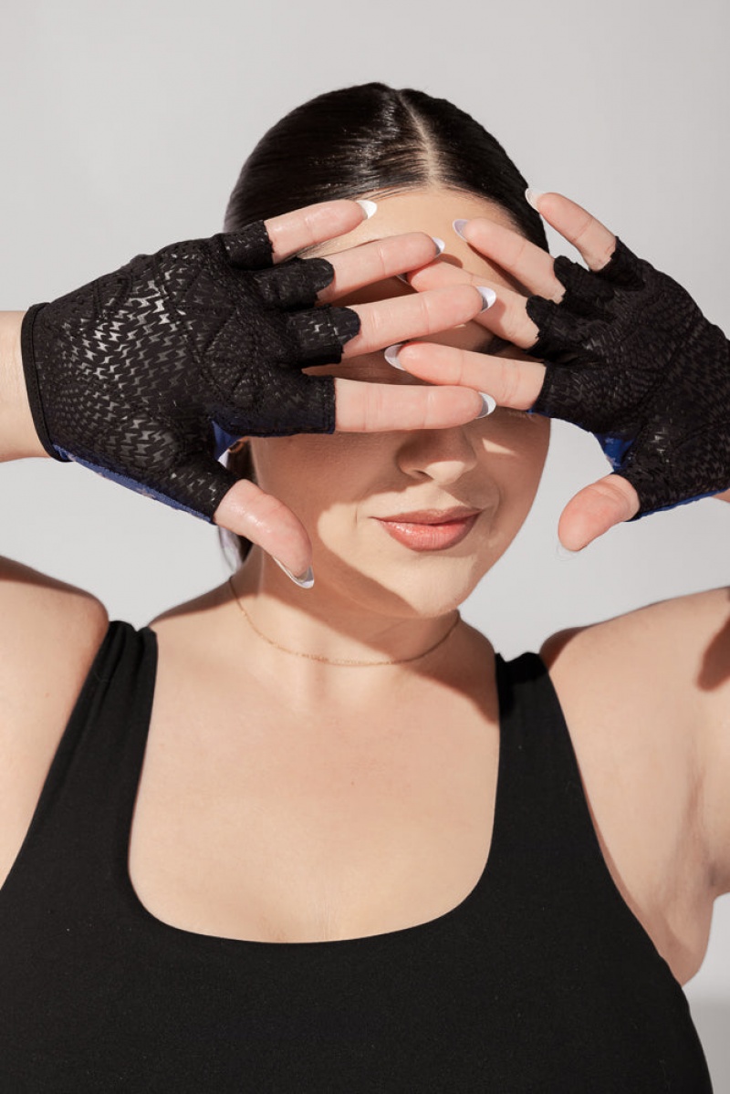 POPFLEX Luxe Mesh Training Gloves Navy Stars | 027-TCBGVL