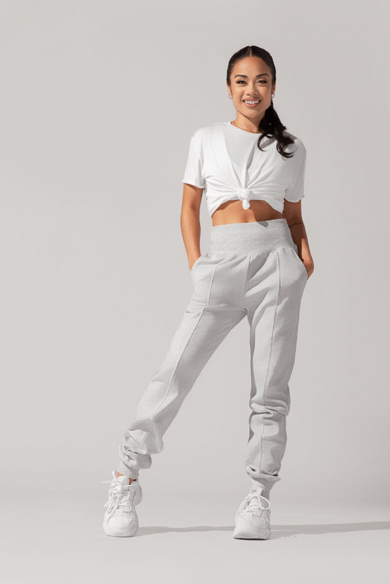 POPFLEX Ooey Gooey Jogger Heather Grey | 013-CWYAEZ