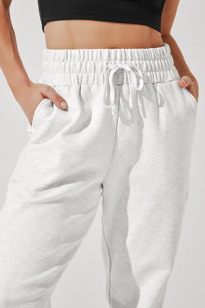 POPFLEX Ooey Gooey Sweatpant Light Heather Grey | 816-EOPUKM