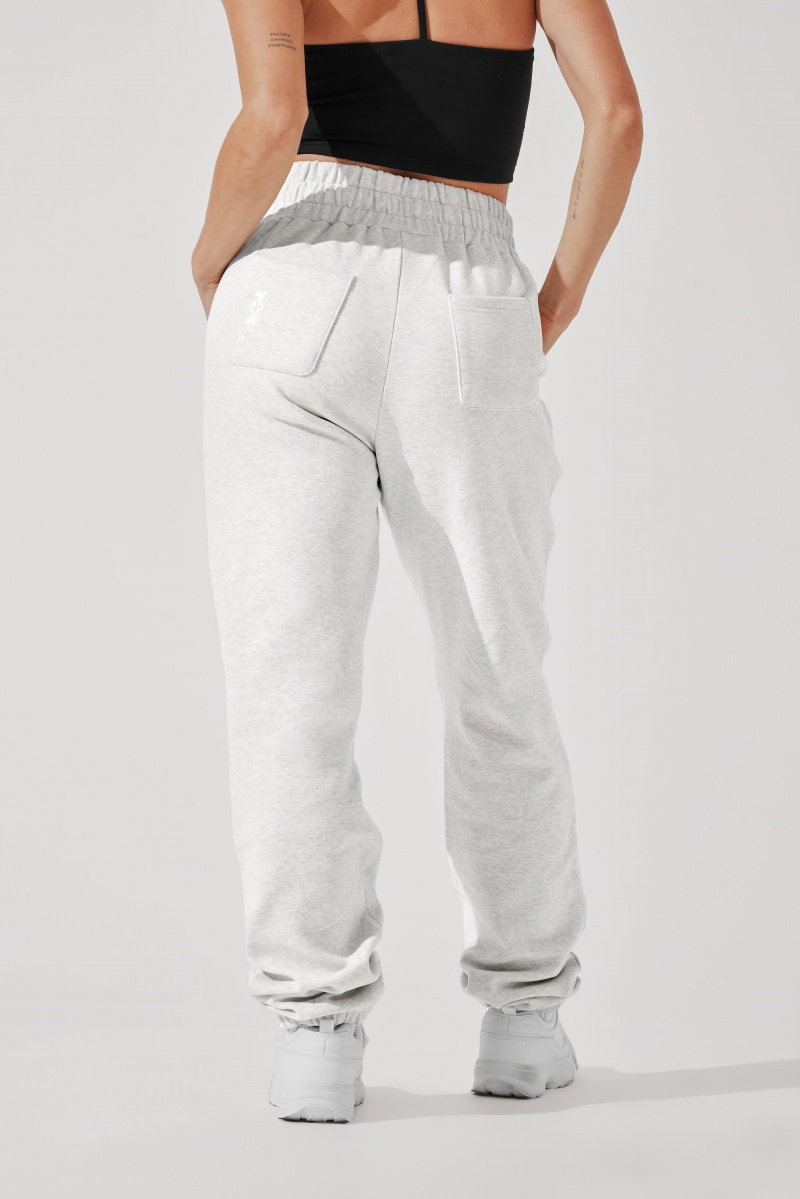 POPFLEX Ooey Gooey Sweatpant Light Heather Grey | 816-EOPUKM