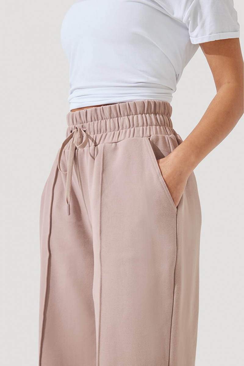 POPFLEX Perfect Plane Pants Soft Beige | 743-MSXGHZ